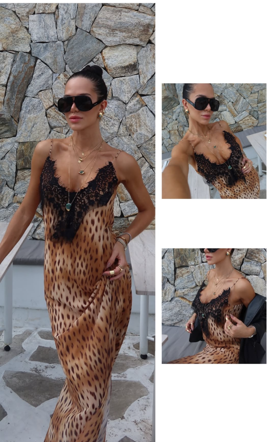 Vestido Longo Estampa Leopardo