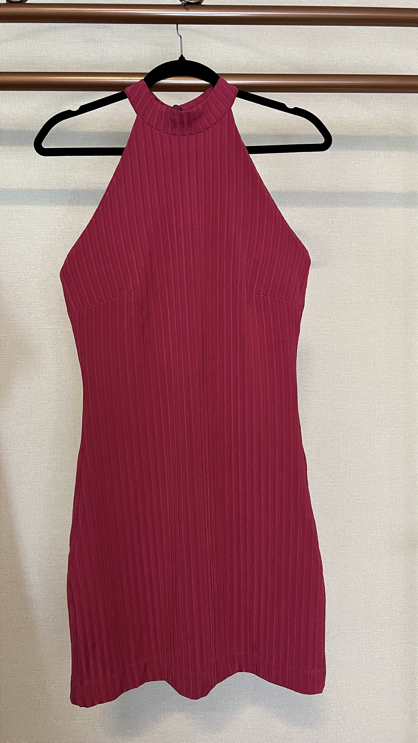 Vestido Pink Canelado