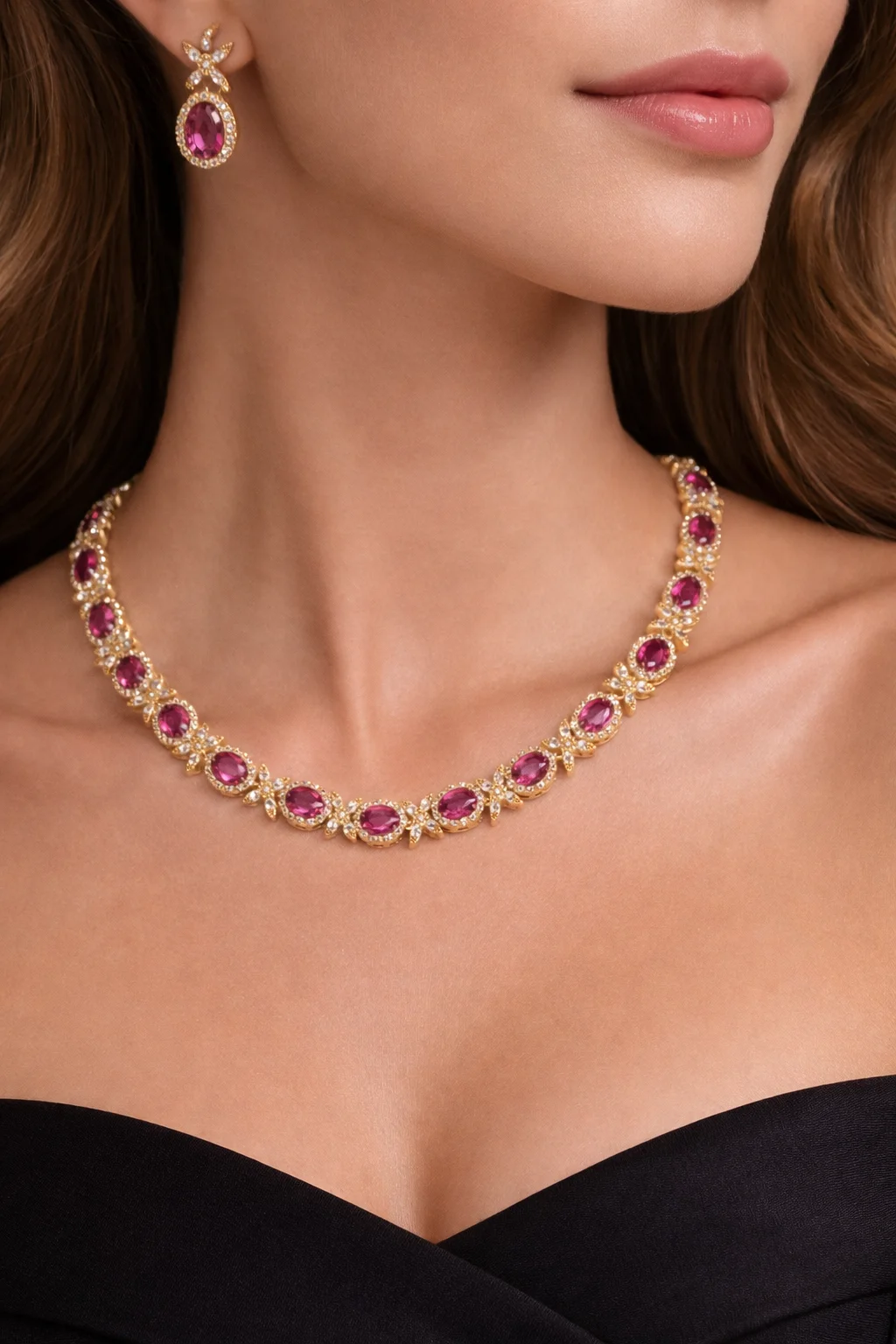 Conjunto Borboleta Glam Cristal 